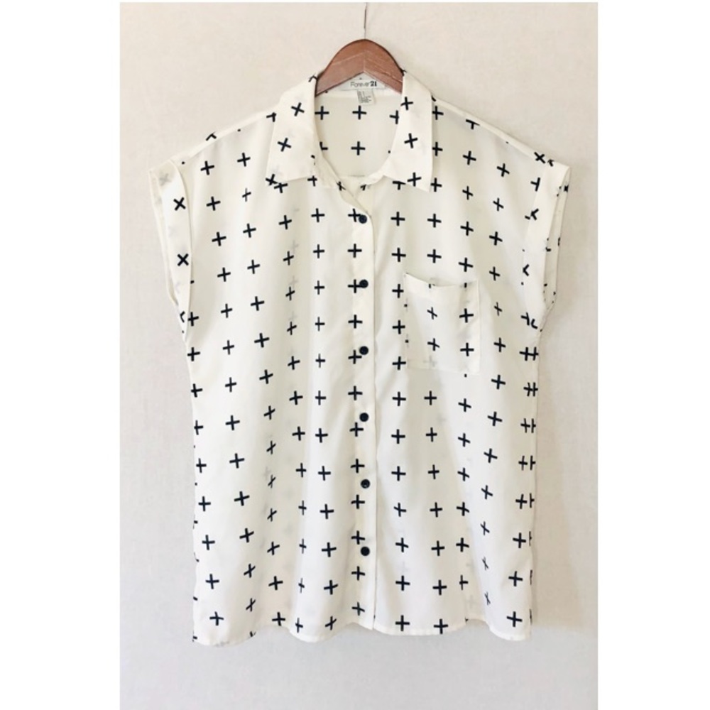 Forever 21 Cap Sleeve Blouse